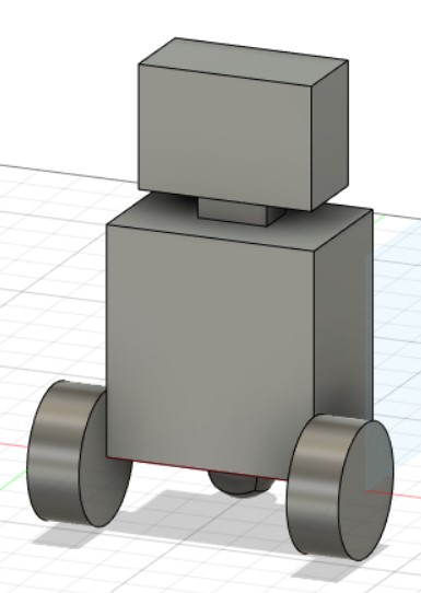 Figure 3: Robot Body Design in Fusion360